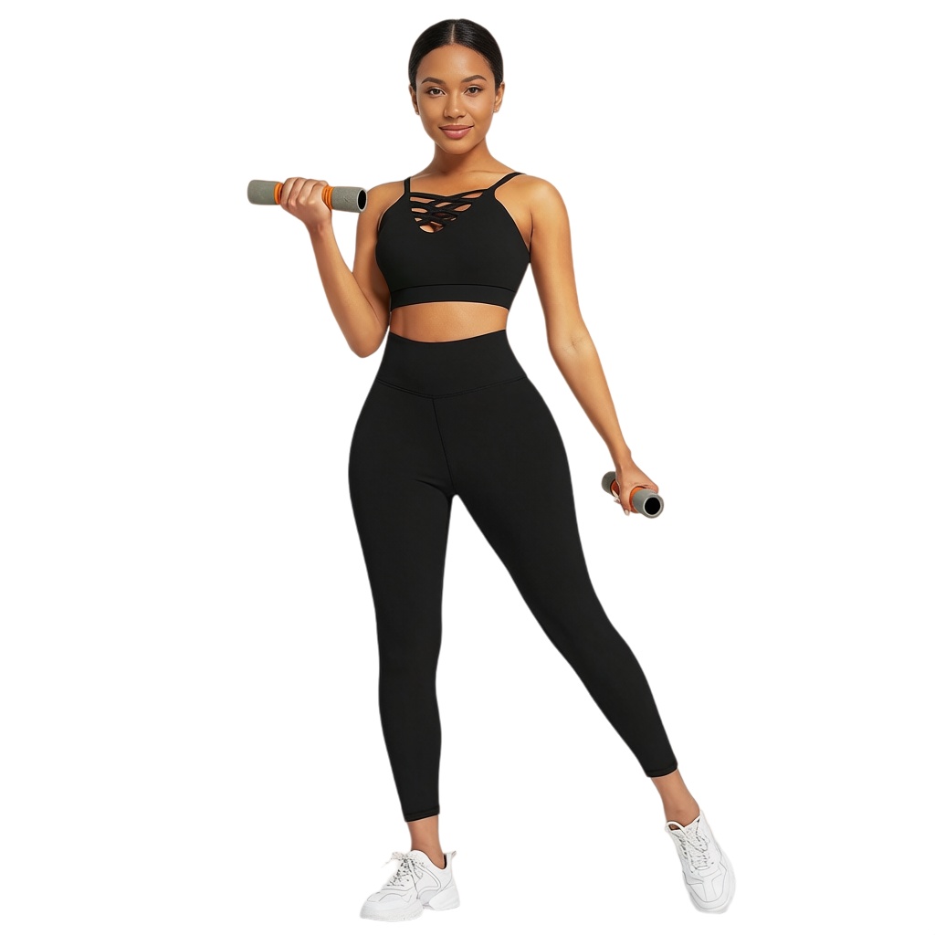 Yoga Fitness Usa - 3-delige dames yoga fitness set -