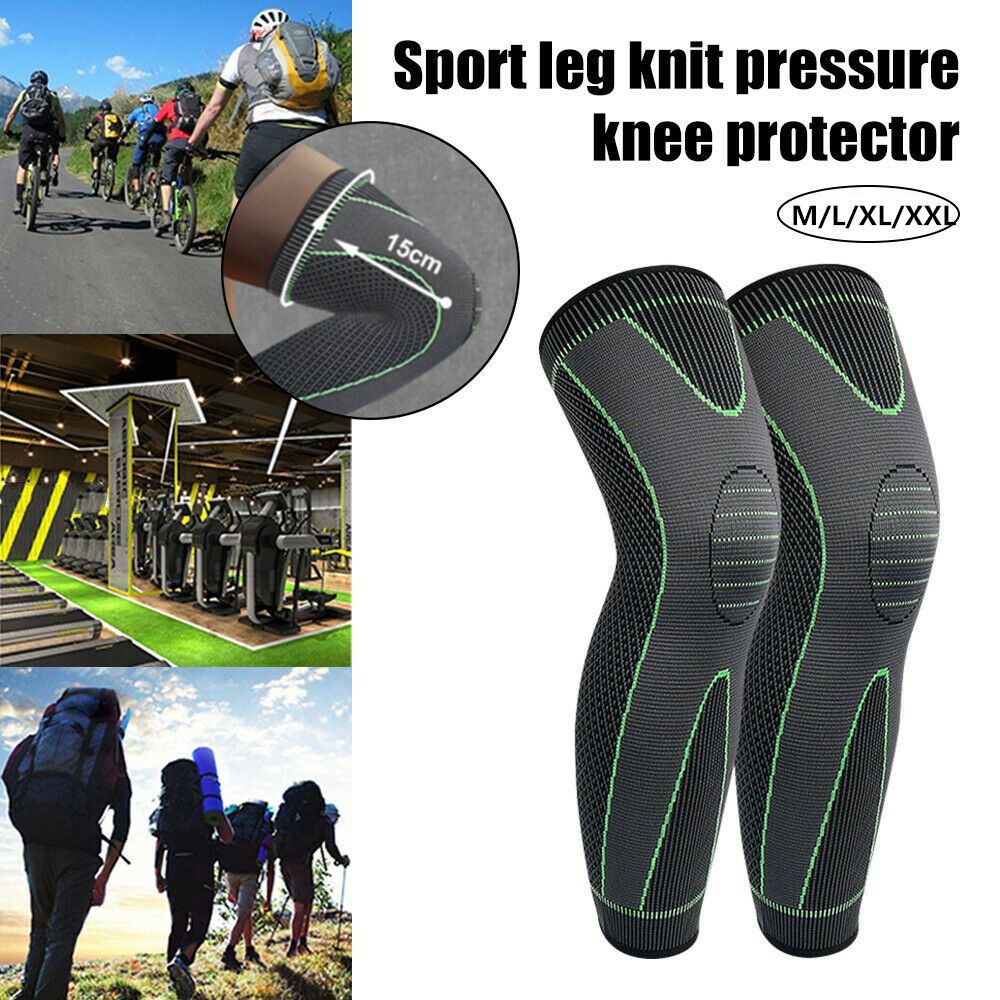 Knee Sleeve Compression - Kniesteun Brace Compressie Lange Volledige Benen