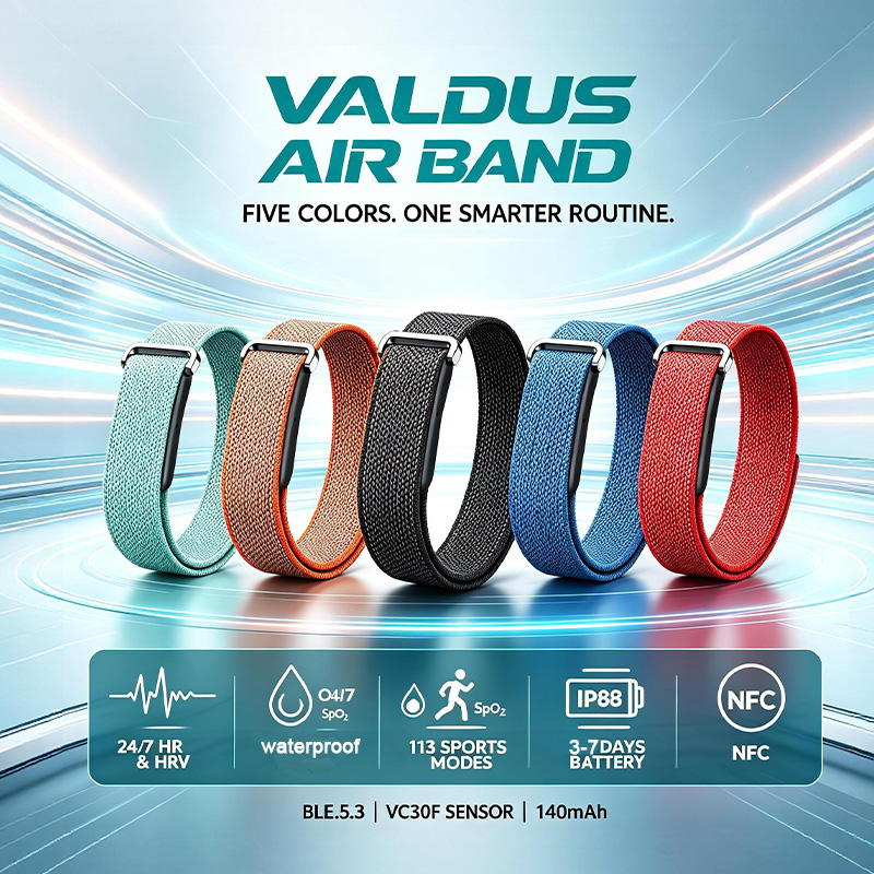 Fitness Tracker Band - VALDUS Air Band Smart Bracelet Man
