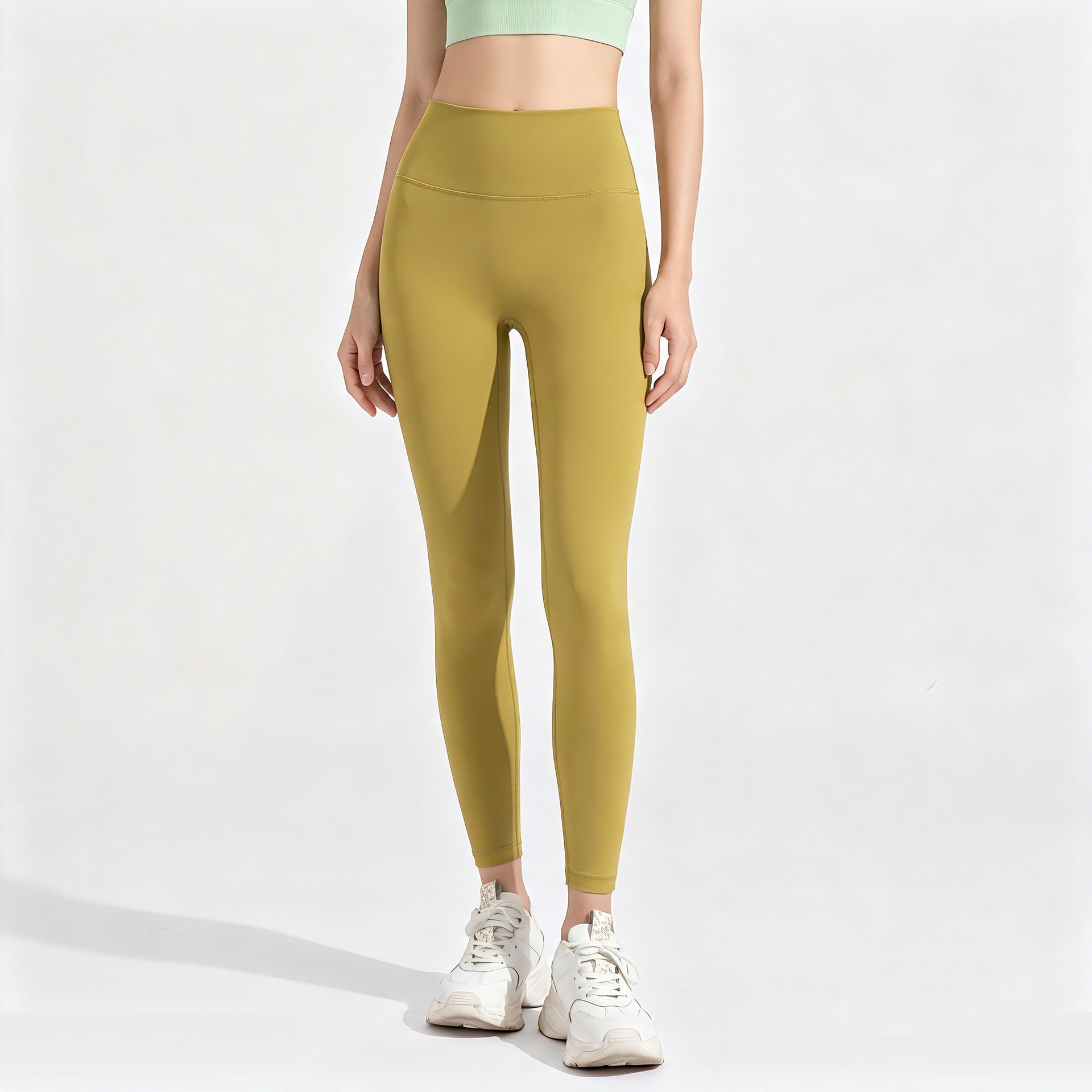 Yoga Fitness Club - Yogabroek Dames Nude Hoge Taille Heuplift