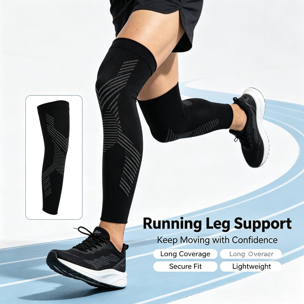 Knee Sleeve Compression - 1/2PCS Lange compressiebeenhoezen voor de hele