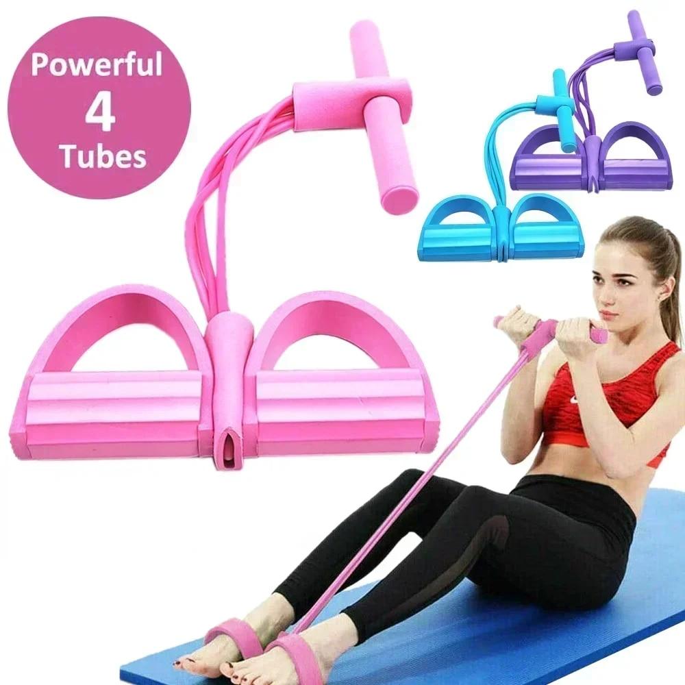 Yoga Fitness Resistance Band - 4/6 niveau weerstandsband elastische banden met