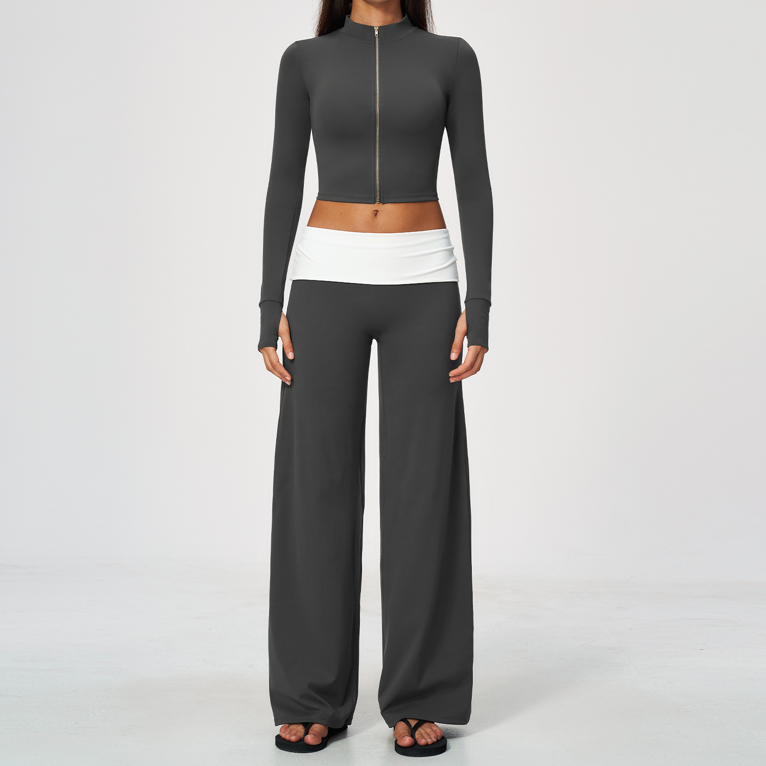 Zipjas, wijde broek, 2-delige  - Yoga Fitness Usa recensie en prijs