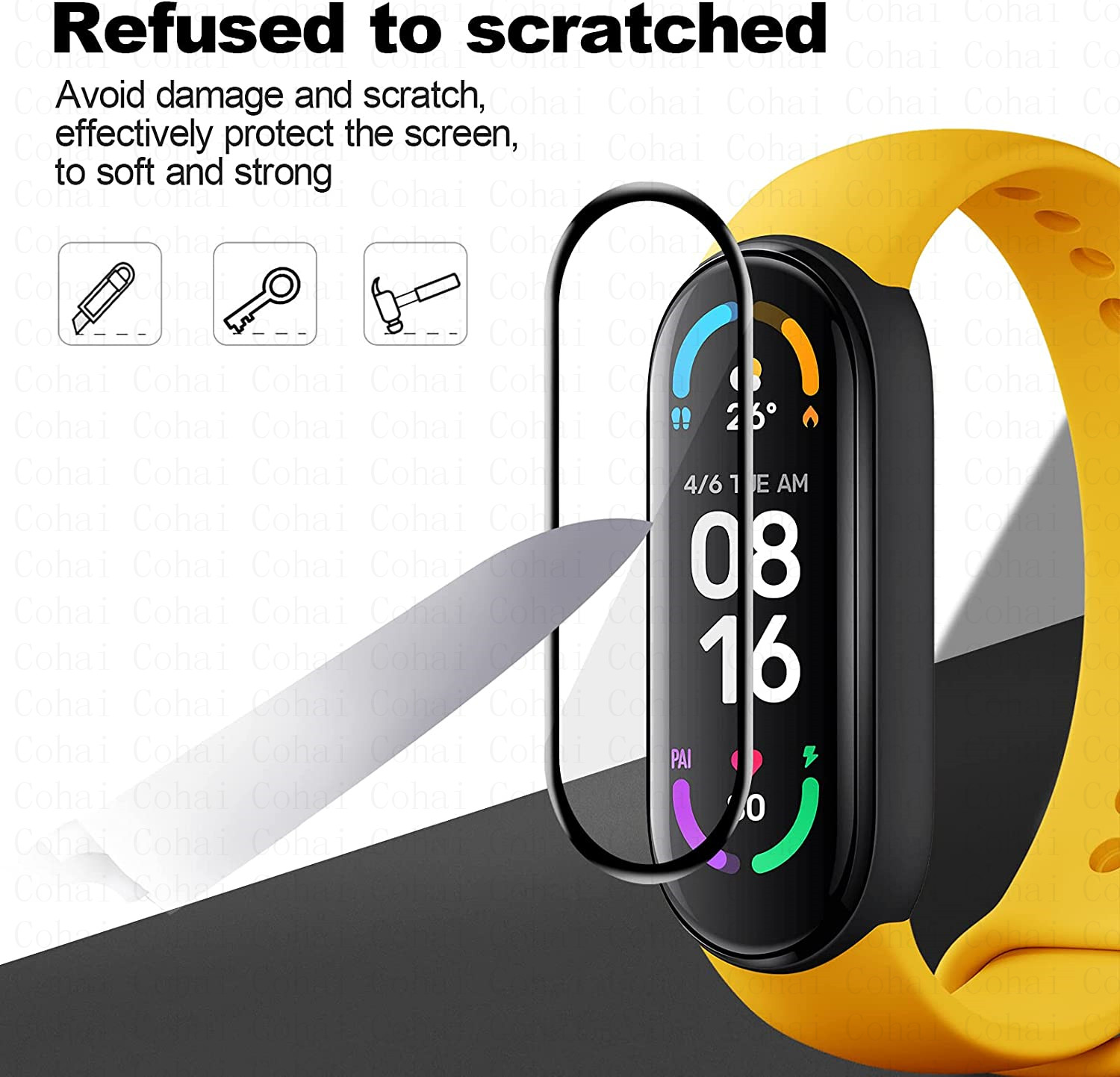 9D Gehard Glas Voor Xiaomi Mi  - Fitness Tracker Band recensie en prijs