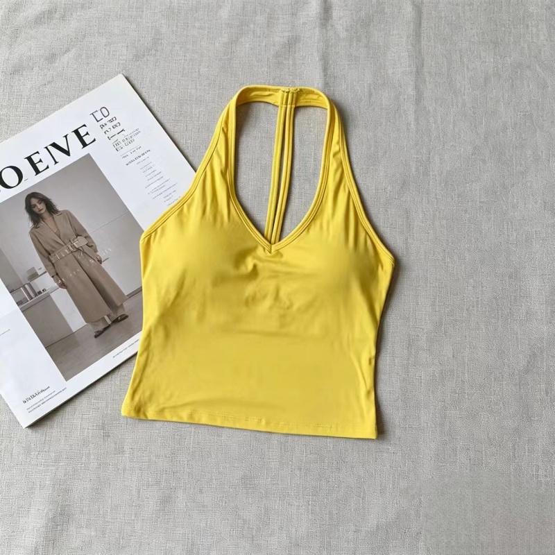 V-hals halter T-back yoga tank - Yoga Fitness Studio recensie en prijs