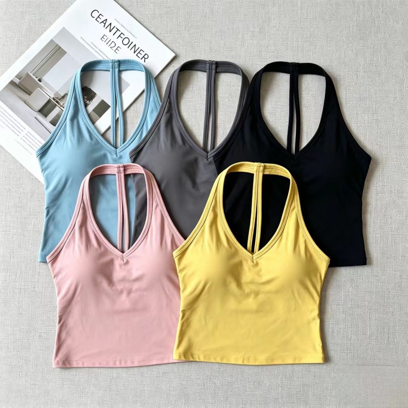 V-hals halter T-back yoga tank - Yoga Fitness Studio recensie en prijs