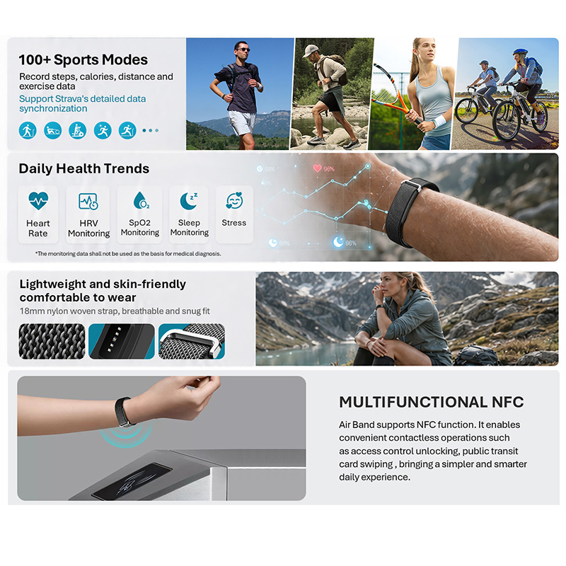 VALDUS Air Band Smart Bracelet - Fitness Tracker Band recensie en prijs