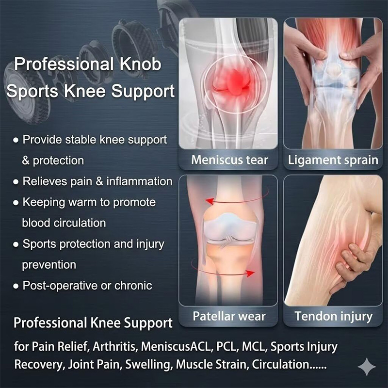 Verstelbare kniebrace met knop - Knee Sleeve Compression recensie en prijs