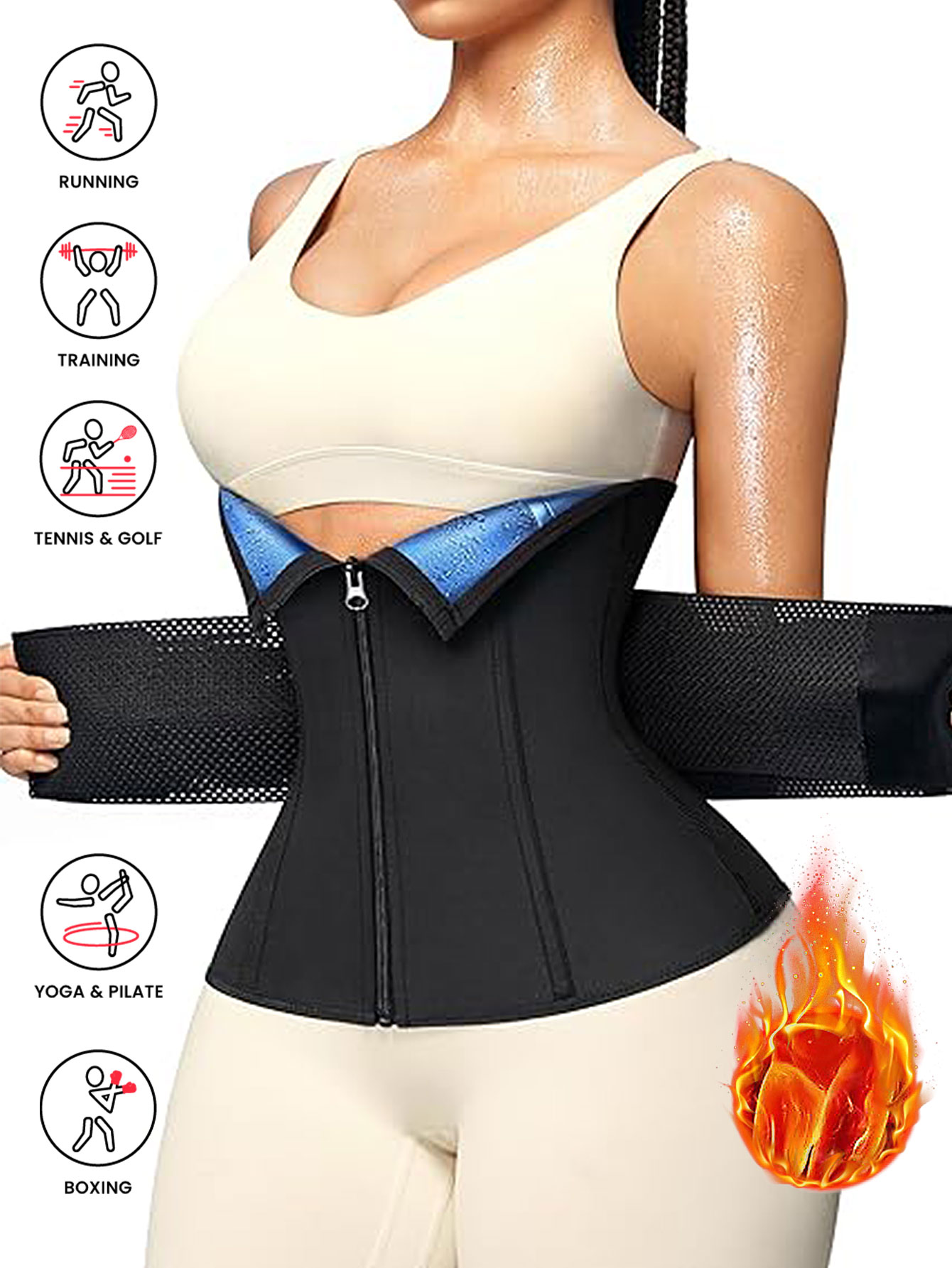 Dames Sauna Taille Trainer Dub - Waist Trainer Women recensie en prijs