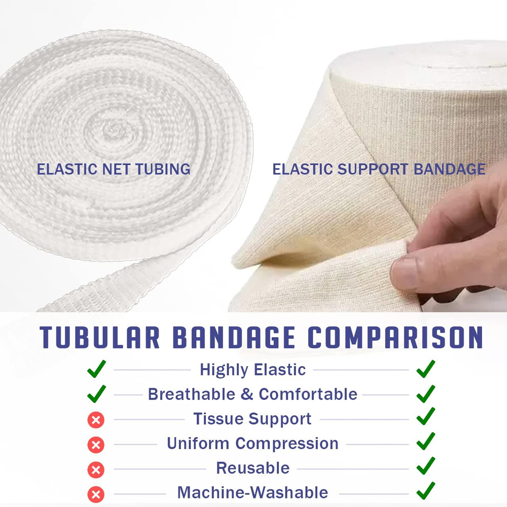 1Roll elastische buisvormige s - Knee Sleeve Compression recensie en prijs